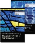Cover: The Oxford Handbook of Quantitative Methods in Psychology - Oxford University Press Inc