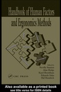 Cover: Handbook of Human Factors and Ergonomics Methods - CRC Press