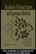 Cover: Handbook of Human Factors and Ergonomics Methods - CRC Press
