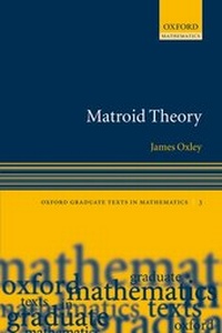 Enlarge image Cover: Matroid Theory - Oxford University Press