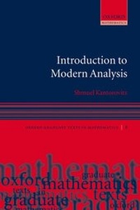 Enlarge image Cover: Introduction to Modern Analysis - Oxford University Press