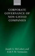 Cover: Corporate Governance of Non-Listed Companies - Oxford University Press
