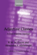 Cover: Adjective Classes - Oxford University Press