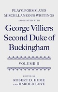 Cover: Plays, Poems, and Miscellaneous Writings associated with George Villiers, Second Duke of Buckingham - Oxford University Press