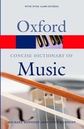 Cover: The Concise Oxford Dictionary of Music - Oxford University Press