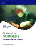 Cover: Training in Surgery - Oxford University Press