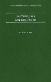 Enlarge image Cover: Interpreting As a Discourse Process - OUP USA