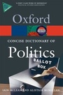 Cover: The Concise Oxford Dictionary of Politics - Oxford University Press
