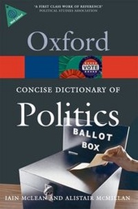 Enlarge image Cover: The Concise Oxford Dictionary of Politics - Oxford University Press