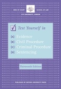 Bild: Test Yourself in Evidence, Civil Procedure, Criminal Procedure and Sentencing - Oxford University Press