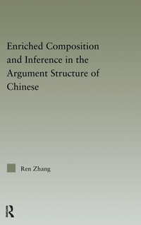 Enlarge image Cover: Enriched Composition and Inference in the Argument Structure of Chinese - Routledge