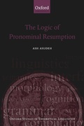 Cover: The Logic of Pronominal Resumption - Oxford University Press