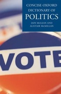 Cover: The Concise Oxford Dictionary of Politics - Oxford University Press
