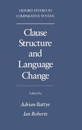 Cover: Clause Structure and Language Change - OUP eBook