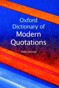 Cover: Oxford Dictionary of Modern Quotations - Oxford University Press