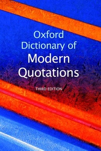 Enlarge image Cover: Oxford Dictionary of Modern Quotations - Oxford University Press