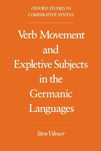 Enlarge image Cover: Verb Movement and Expletive Subjects in the Germanic Languages - OUP eBook