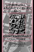 Cover: Critical Architecture and Contemporary Culture - OUP eBook