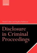 Bild: Disclosure in Criminal Proceedings - Oxford University Press