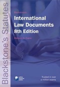Cover: Blackstone's International Law Documents - Oxford University Press