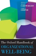 Cover: The Oxford Handbook of Organizational Well Being - Oxford University Press