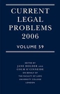 Cover: Current Legal Problems - Oxford University Press
