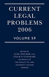 Enlarge image Cover: Current Legal Problems - Oxford University Press