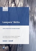 Cover: Lawyers' Skills 2007-2008 - Oxford University Press