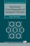 Cover: Structural Crystallography of Inorganic Oxysalts - Oxford University Press