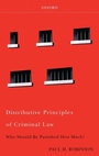 Cover: Distributive Principles of Criminal Law - Oxford University Press Inc