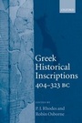 Cover: Greek Historical Inscriptions, 404-323 BC - Oxford University Press