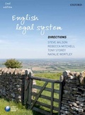 Cover: English Legal System Directions - Oxford University Press