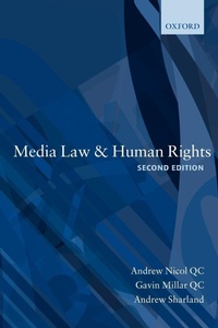 Enlarge image Cover: Media Law and Human Rights - Oxford University Press