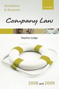 Cover: Company Law 2008-2009 - Oxford University Press