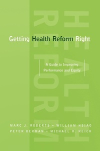 Enlarge image Cover: Getting Health Reform Right - Oxford University Press Inc