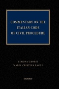 Cover: Commentary on the Italian Code of Civil Procedure - Oxford University Press Inc