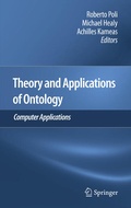 Cover: Theory and Applications of Ontology: Computer Applications - Springer