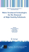 Cover: Water Treatment Technologies for the Removal of High-Toxity Pollutants - Springer