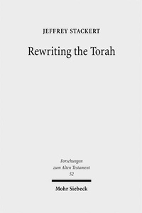 Enlarge image Cover: Rewriting the Torah - Mohr Siebeck