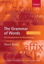 Cover: The Grammar of Words - Oxford University Press