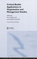 Cover: Critical Realist Applications in Organisation and Management Studies - Routledge