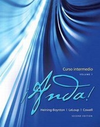 Enlarge image Cover: !Anda! Curso Intermedio, Volume 1 with Student Access Code - Prentice Hall
