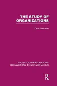 Enlarge image Cover: The Study of Organizations - Routledge