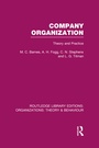 Cover: Company Organization (RLE: Organizations) - Routledge