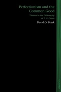 Cover: Perfectionism and the Common Good - Oxford University Press