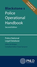 Cover: Blackstone's Police Operational Handbook - Oxford University Press