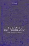Cover: The Grounds of English Literature - Oxford University Press
