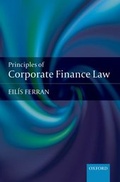 Cover: Principles of Corporate Finance Law - Oxford University Press