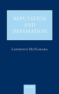 Enlarge image Cover: Reputation and Defamation - Oxford University Press