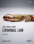 Cover: Card, Cross & Jones Criminal Law - Oxford University Press